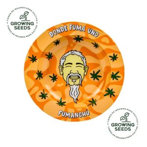 FUMANCHU - Cenicero Metálico Redondo para Fumador