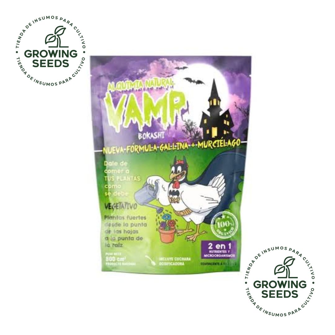 Vamp Bokashi Gallina + Murciélago Vegetativo Abono Orgánico para Crecimiento